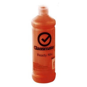 Classmates Ready Mixed Paint - Burnt sienna 600ml Pack of six