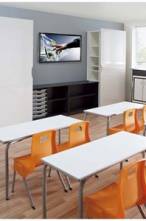 Lecturn and Desk Unit - White