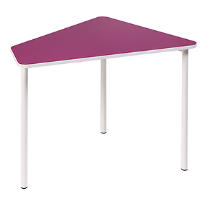 British Thornton Tessellate Static Fully Welded Classroom Table - 916 x 585 x 590mm - Fuscia