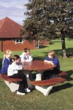 Sturdy Circular Picnic Bench