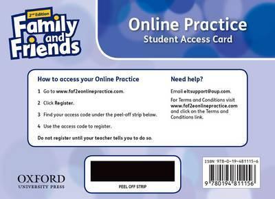 Family and Friends: Level 1: Online Practice Student Access Card