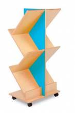 Monarch Education Furniture Ladder Book Display Unit 598 x 414 x 1245mm, Free Standing